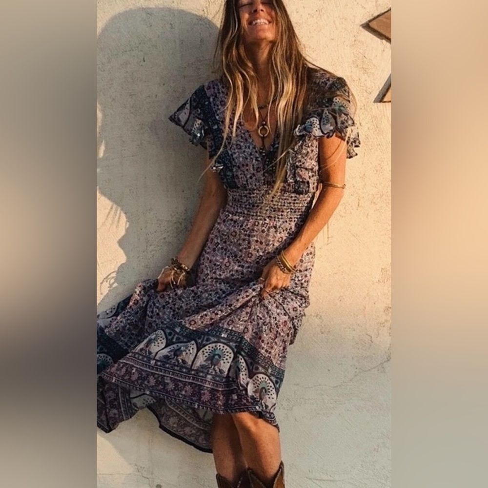 New Jen’s Pirate Booty Free People Silvia Sequin Maxi Dress XS
